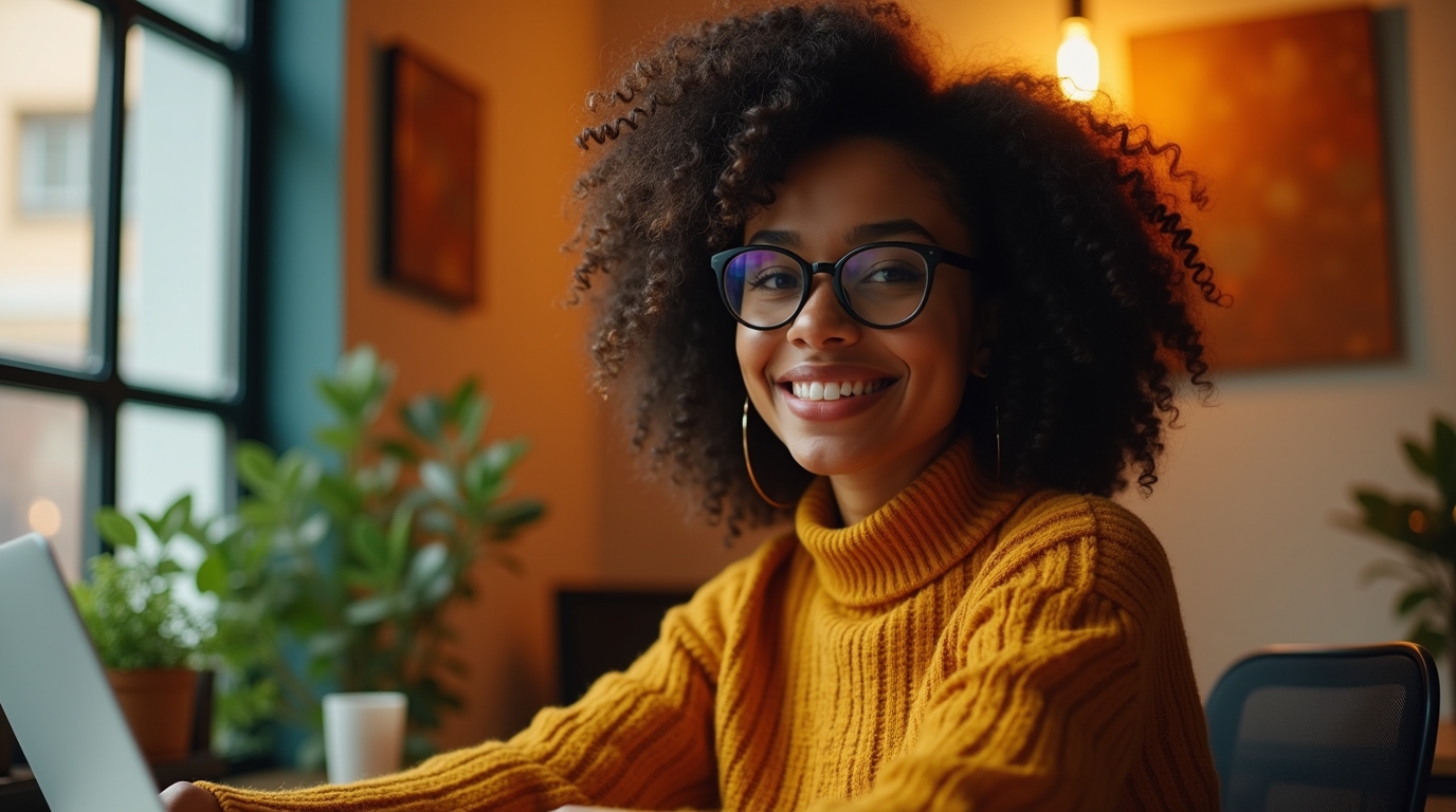 Flux_Dev_Portrait_of_a_confident_young_Black_woman_with_curly__2